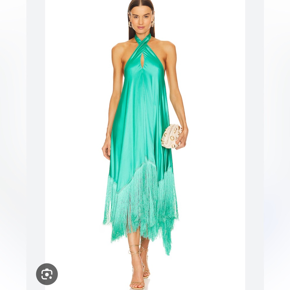 Cult Gaia Ali Fringe Dress